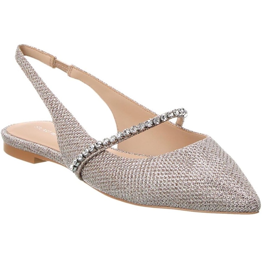 Crystaline Slingback Flat size 9.5